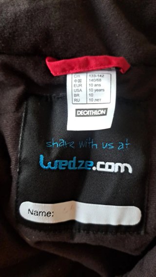 Mono de esquí rojo Wedze para niña/o