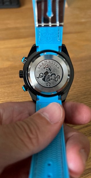 Omega Seamaster Reloj Deportivo Negro/Azul
