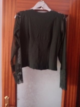 Blusa mujer encaje manga larga
