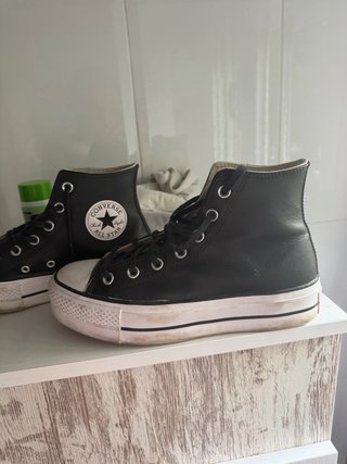 Converse plataforma negras