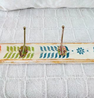Perchero Artesanal Nórdico Boho Madera