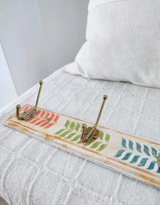 Perchero Artesanal Nórdico Boho Madera