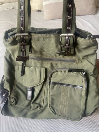 CHOLLOOO!!! Lote 2 bolsos: verde y marrón