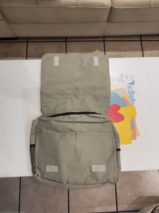 Bandolera Touring Club beige y amarilla Disney