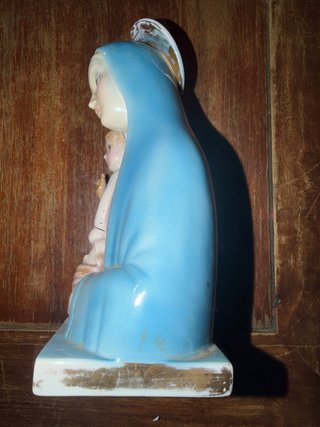 Virgen con Niño Porcelana Ronzan Italia
