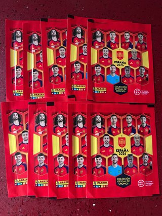 10 Sobres Cromos Selección Española 2026