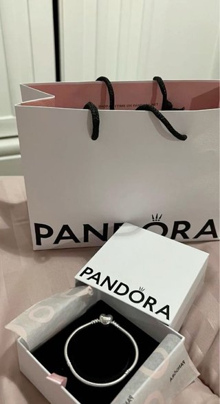 Pulsera Pandora Corazón Plata
