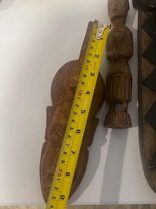 Lote Máscaras y Figuras Decorativas Madera