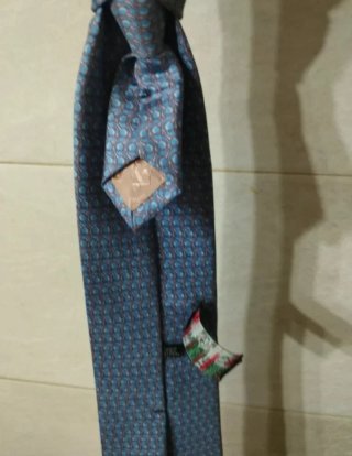 Corbata italiana azul y morada