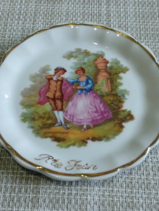 Platillo porcelana antiguo Fraespa Pamplona