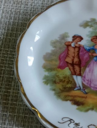 Platillo porcelana antiguo Fraespa Pamplona
