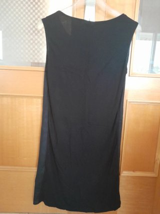 Vestido Mango Negro Estampado Flores
