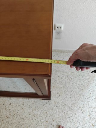 Mueble TV madera cerezo