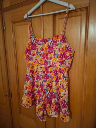 Macacão Curto Estampado Floral
