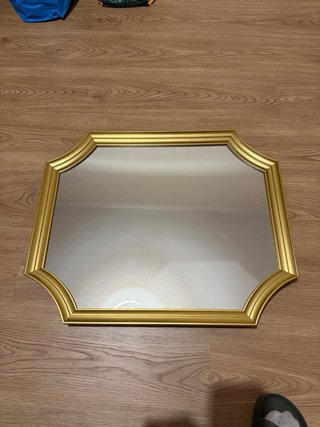 Espejo de pared dorado Ikea