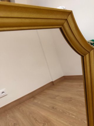 Espejo de pared dorado Ikea
