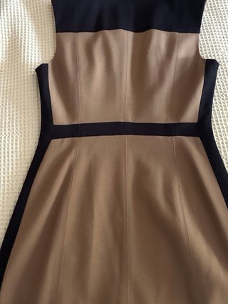 Vestido Adolfo Dominguez Negro y Marrón