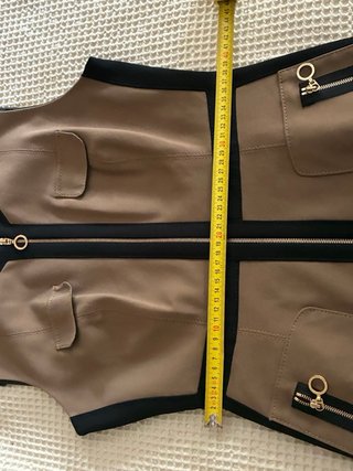 Vestido Adolfo Dominguez Negro y Marrón