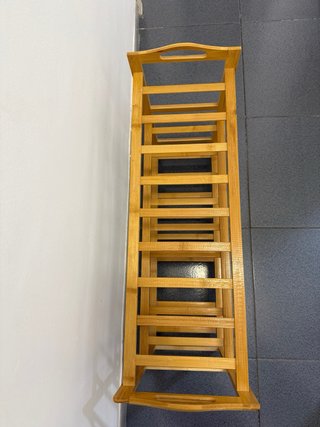 Zapatero de bambú de 3 niveles