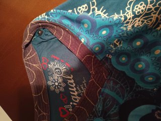 Camiseta Desigual Azul y Verde