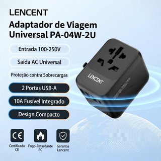 Adaptador Viagem Universal Lencent