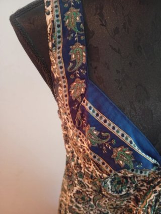 Vestido largo boho estampado