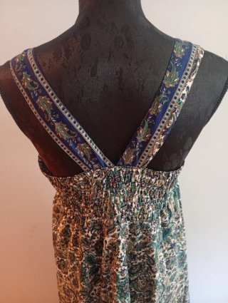 Vestido largo boho estampado