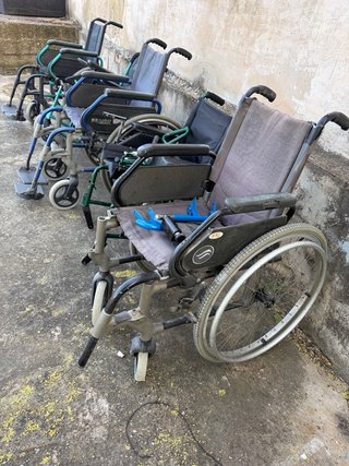 5 sillas de ruedas para piezas
