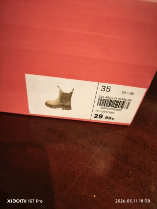 Botas niña beige
