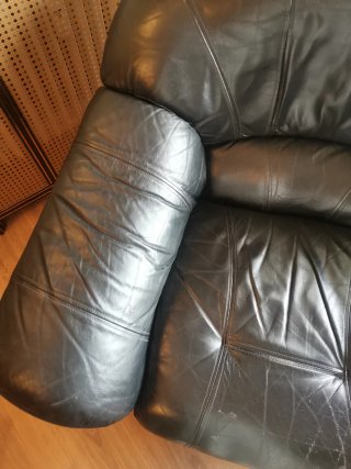 Conjunto de sofás de piel