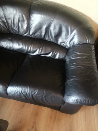 Conjunto de sofás de piel