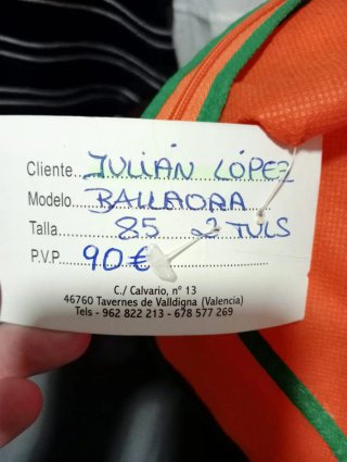Traje Huertana Elena Salzz Azul Talla XXL