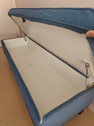 Banco baúl Ikea STOCKSUND azul
