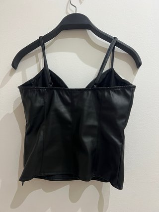 Top Corsé Negro Zara