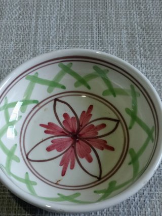 Juego de 2 cuencos de porcelana decorados