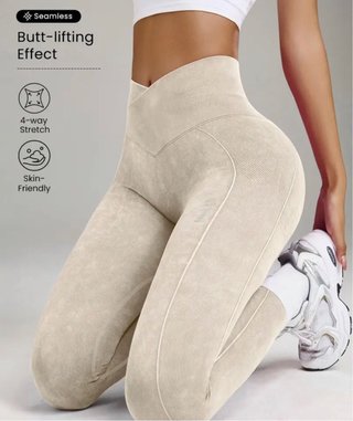 Leggings gimnasio beige arena  XS **nuevo**