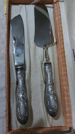 Coppia posate vintage Argento 800