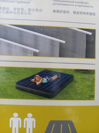 Colchón hinchable Intex Dura-Beam Standardcompleto