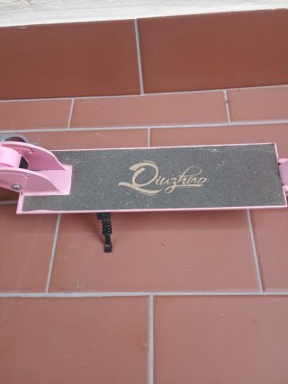 Patín infantil rosa con luces ruedas