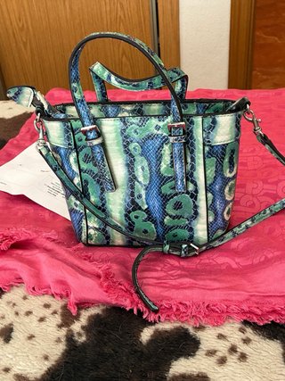 Bolso Guess Estampado Reptil Original