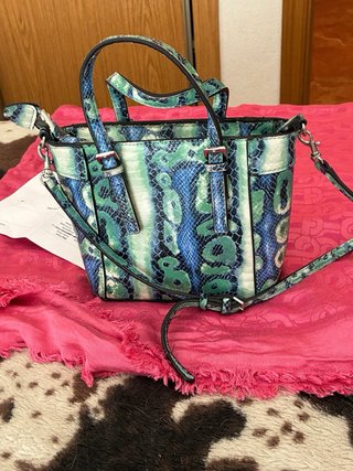 Bolso Guess Estampado Reptil Original