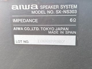 Pareja Altavoces Aiwa Plata y Negro