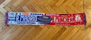 Bufanda conmemorativa Real Madrid vs Bayern Munich