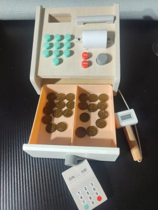 Caja Registradora Madera Juguete