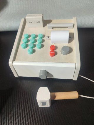 Caja Registradora Madera Juguete