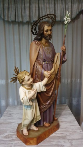 San José con el niño Jesús