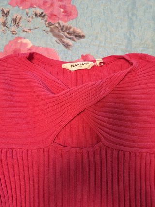 Camiseta NafNaf Mujer fucsia