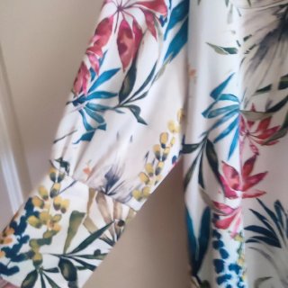Kimono Zara Estampado Largo Talla Única
