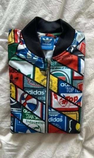 Chaqueta Adidas Estampada Multicolor