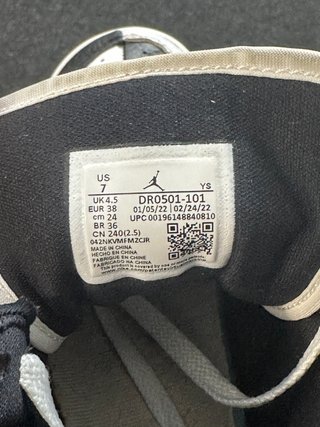 Nike Jordan 1 Mid 38 Bianco Nero